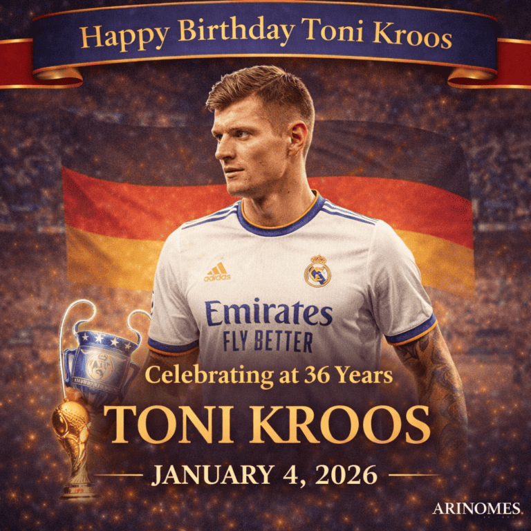 Toni Kroos celebrating 36 years of life and a legendary football career in 2026.